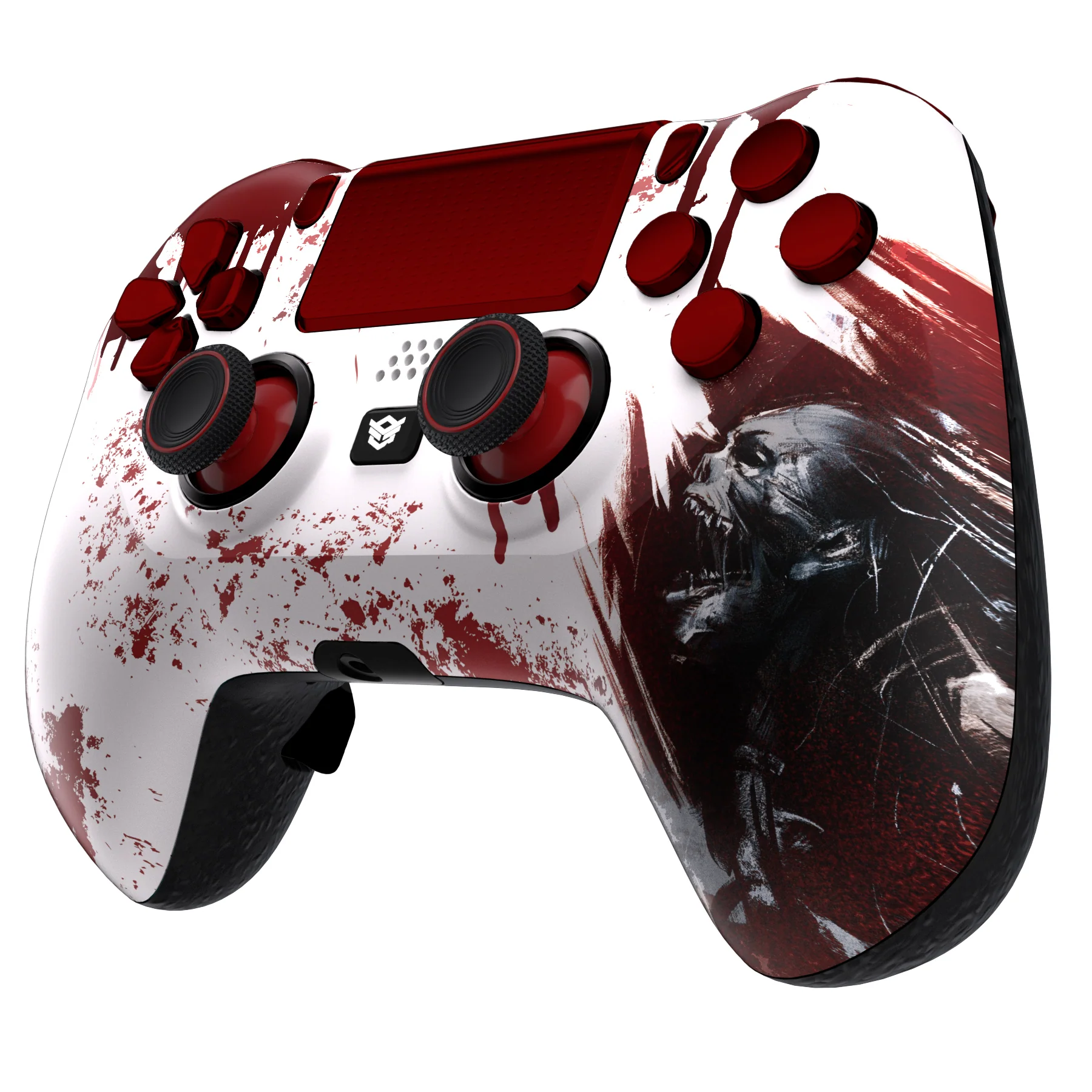 HEXGAMING HYPER Controller with TMR Joysticks for PS4, PC, Mobile - Blood Zombie - Image 3