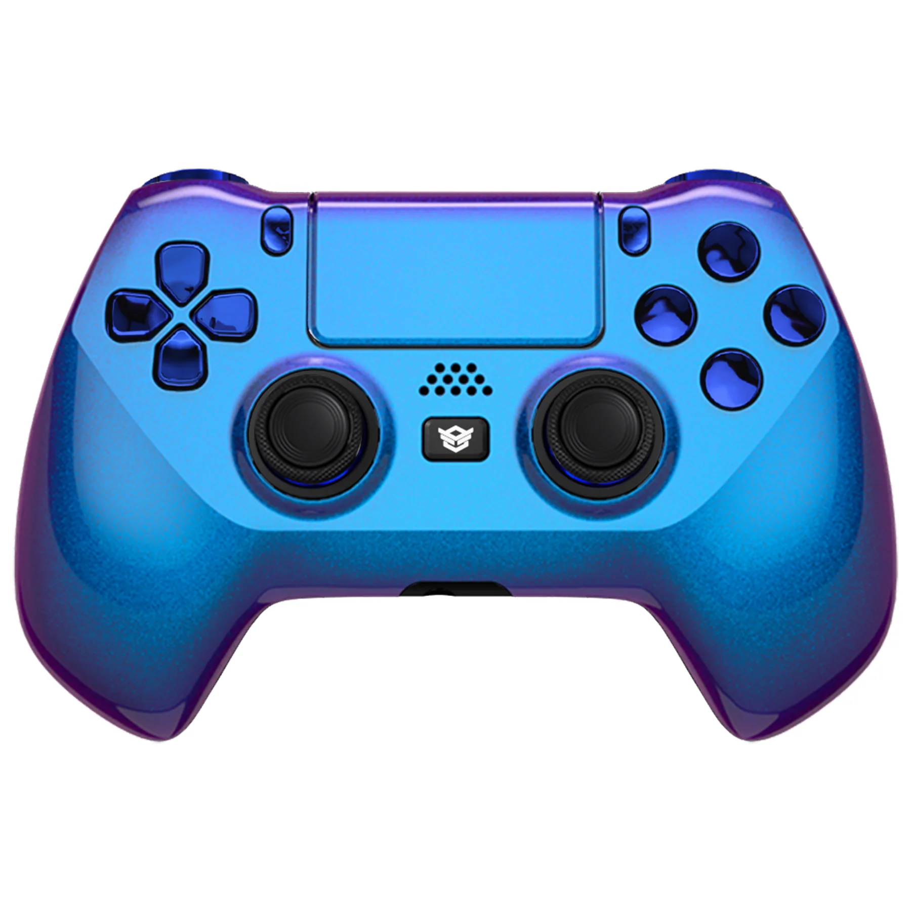 HEXGAMING HYPER Controller with TMR Joysticks for PS4, PC, Mobile- Chameleon Chrome Blue - Image 2