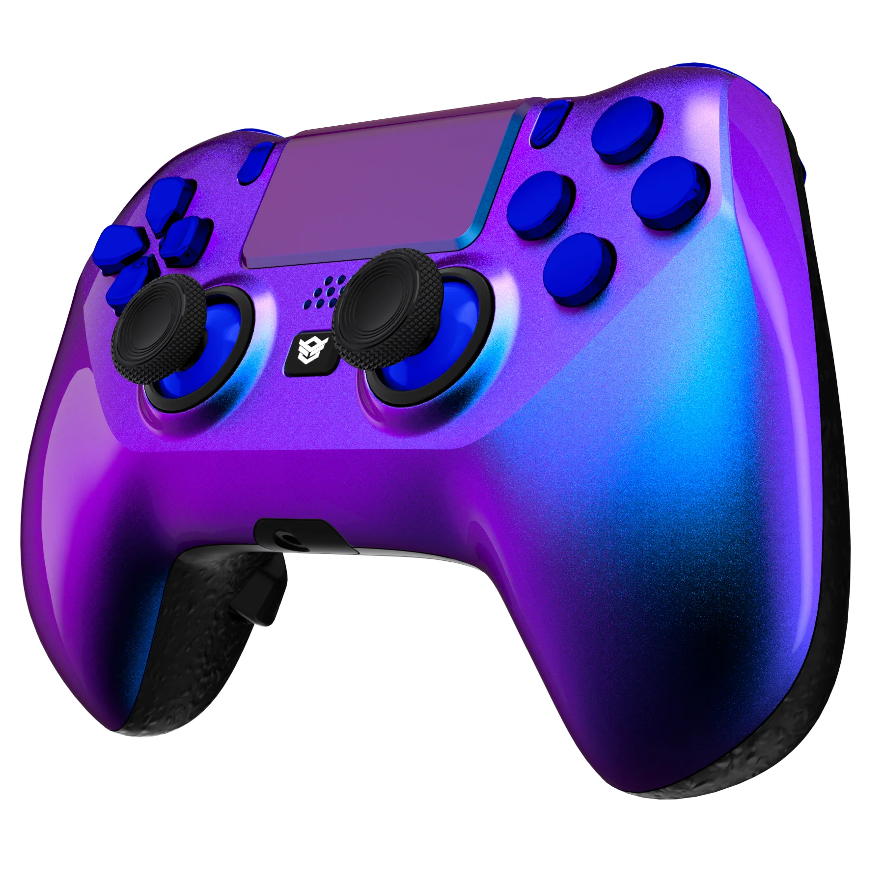 HEXGAMING HYPER Controller with TMR Joysticks for PS4, PC, Mobile- Chameleon Chrome Blue - Image 3