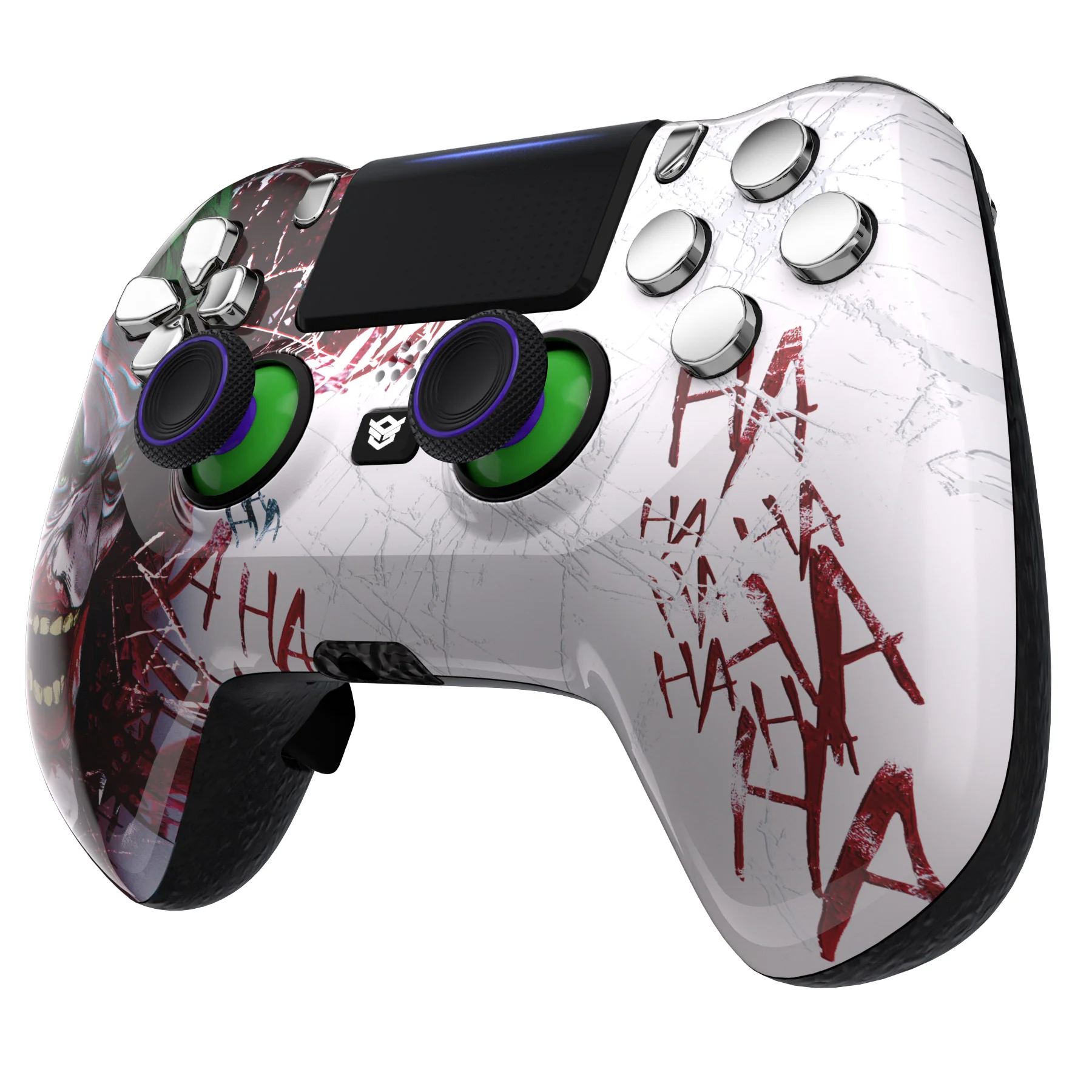 HEXGAMING HYPER Controller with TMR Joysticks for PS4, PC, Mobile - Clown Chrome Silver - Image 3