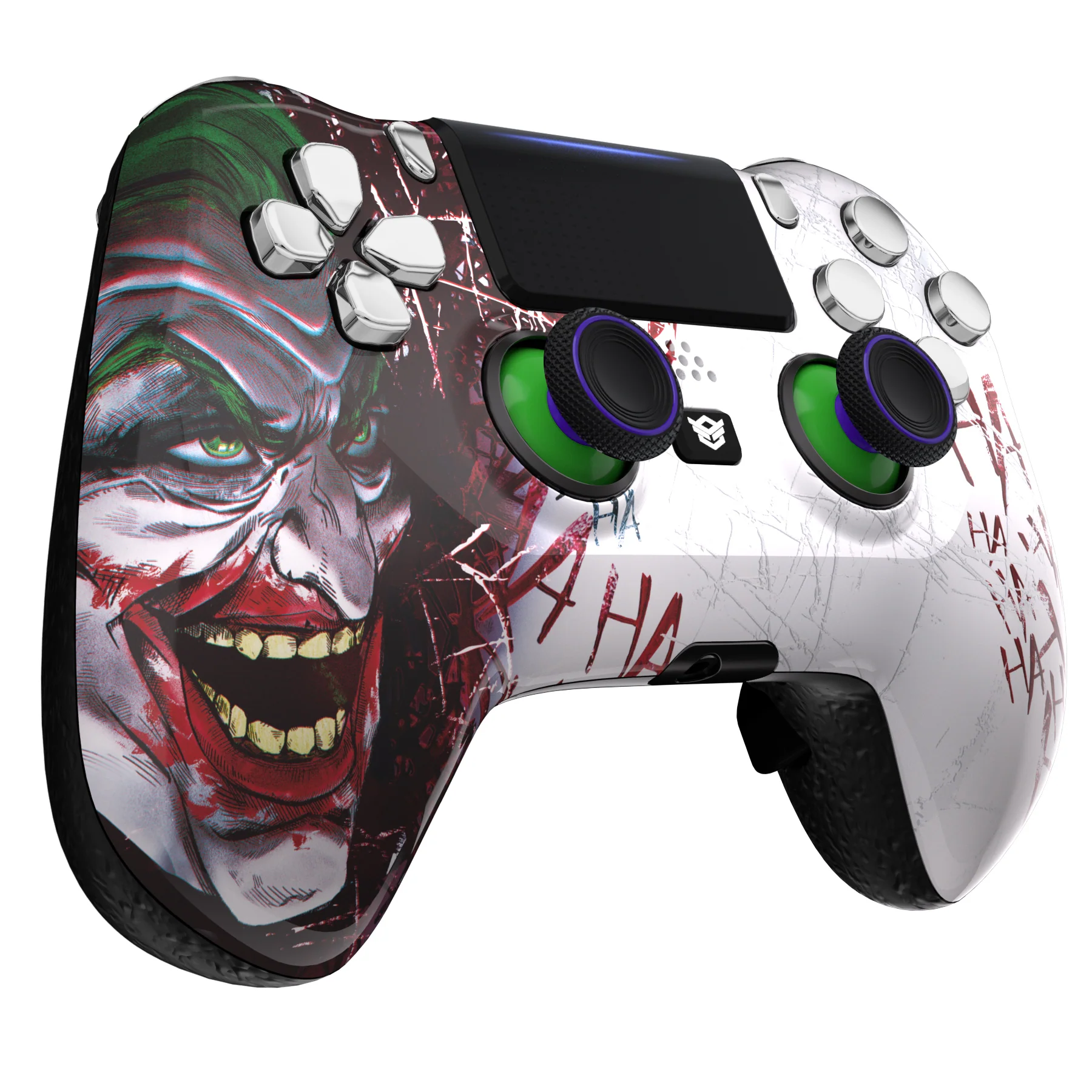 HEXGAMING HYPER Controller with TMR Joysticks for PS4, PC, Mobile - Clown Chrome Silver - Image 4
