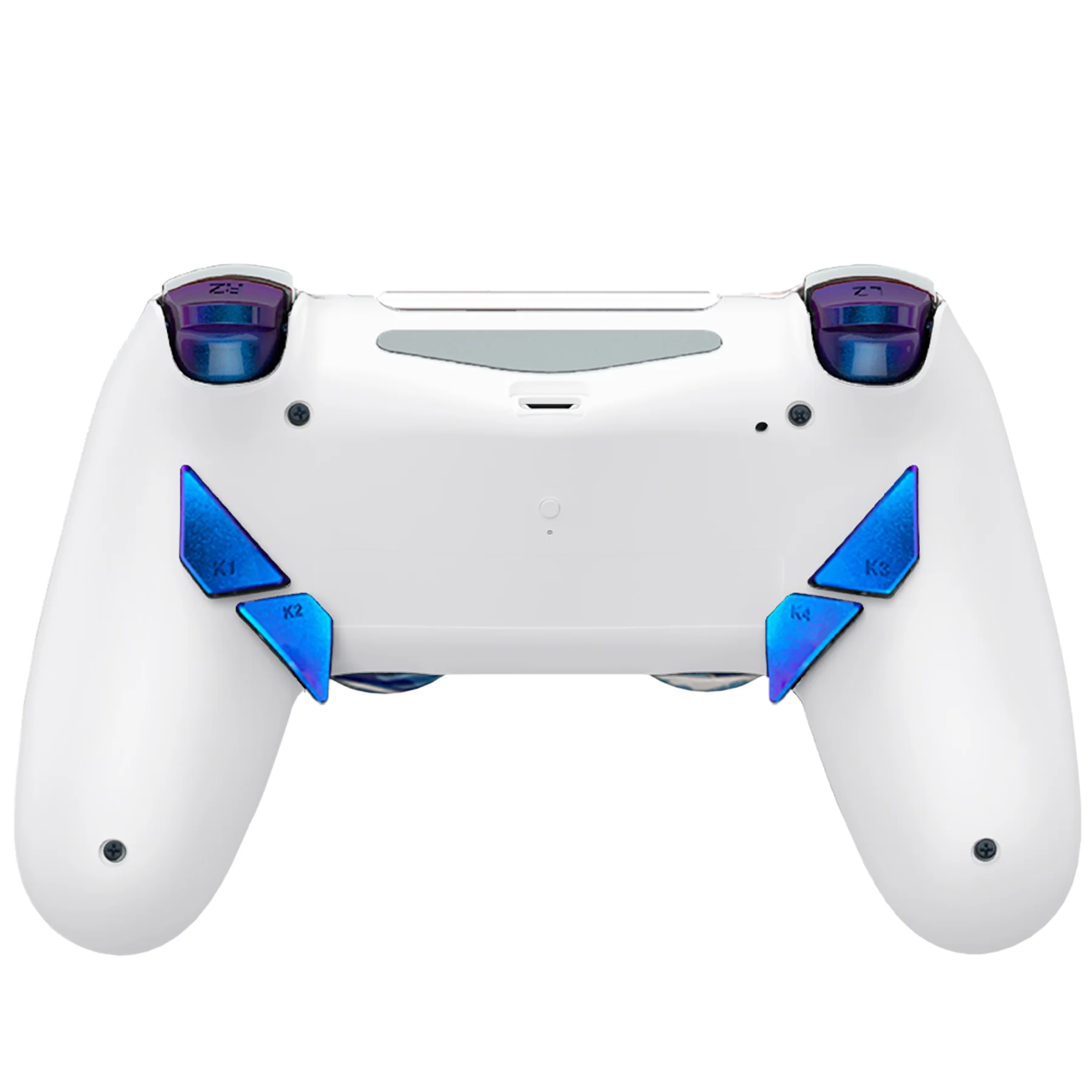 HEXGAMING NEW EDGE Controller with TMR Joysticks for PS4, PC, Mobile - The Great Wave Chameleon Purple Blue - Image 3