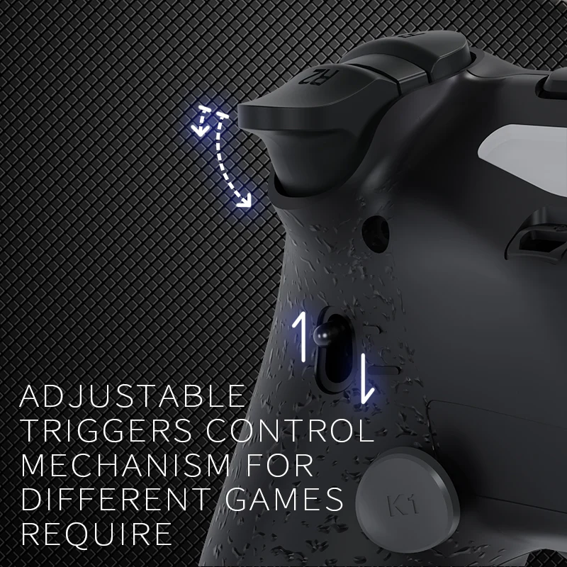 HEXGAMING NEW SPIKE Controller with TMR Joysticks for PS4, PC, Mobile- White Wave - Image 6