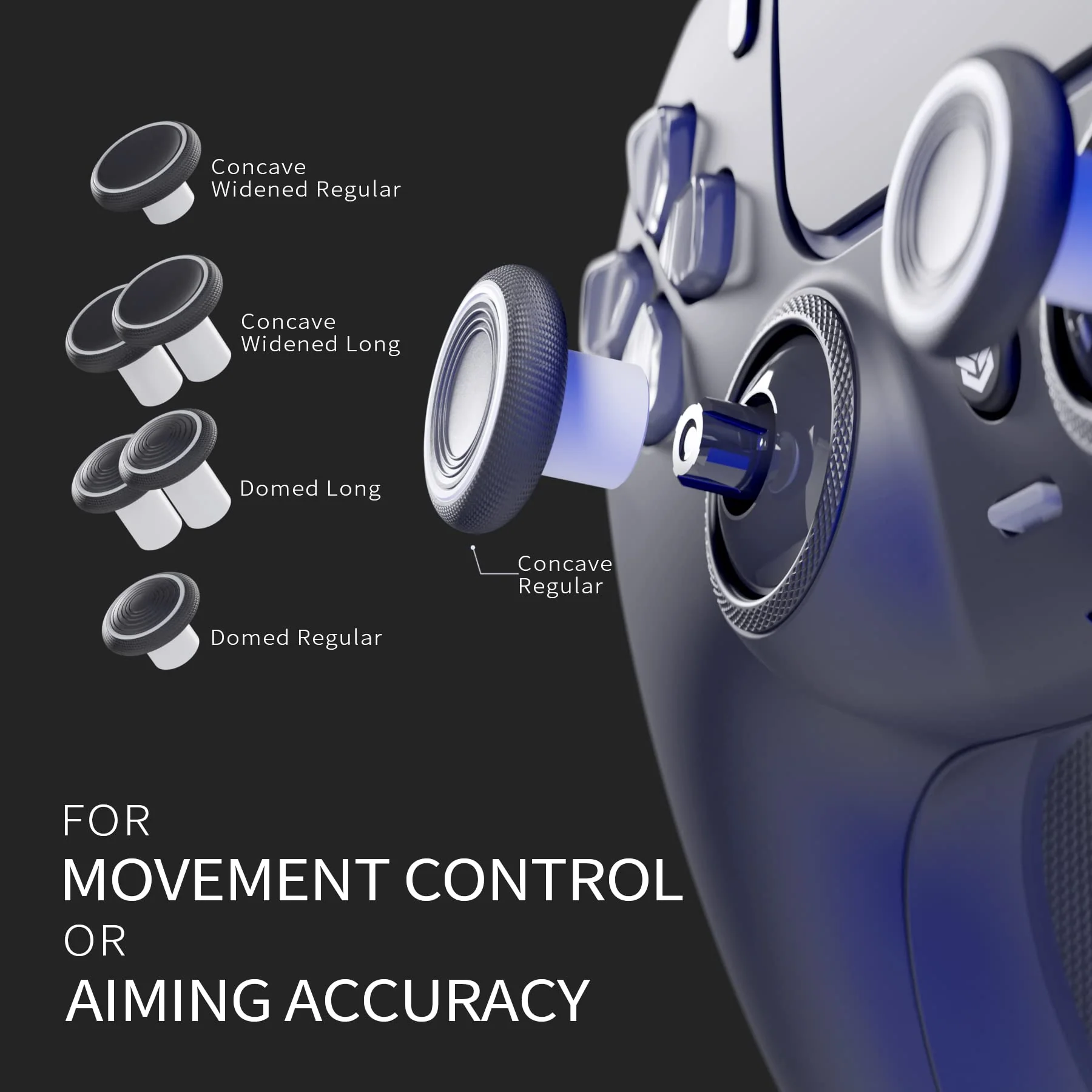 HEXGAMING RIVAL Controller with Hall Effect Joysticks for PS5, PC, Mobile - Black - Image 8