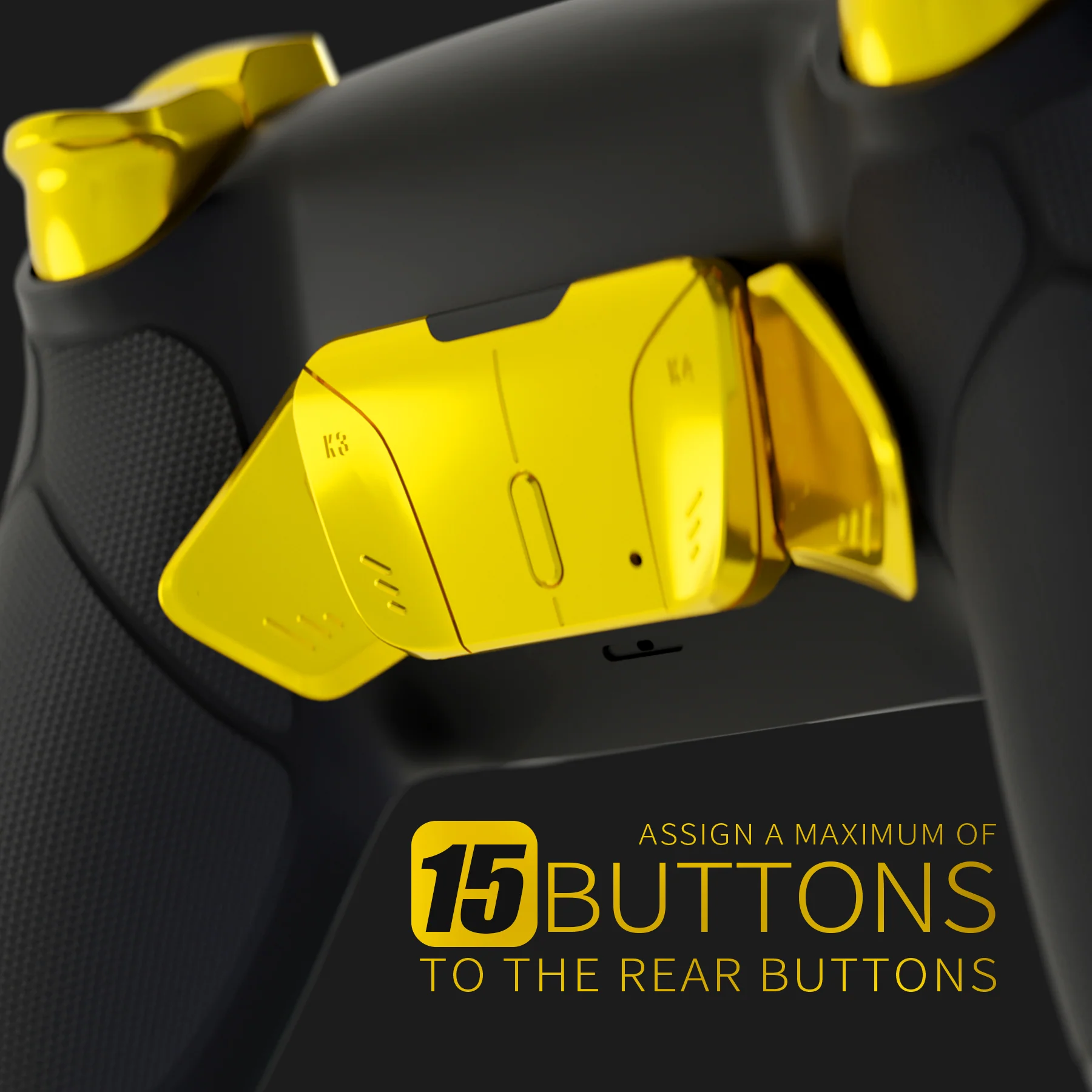 HEXGAMING RIVAL PRO Controller with Hall Effect Joysticks for PS5, PC, Mobile- Matte black - Image 6