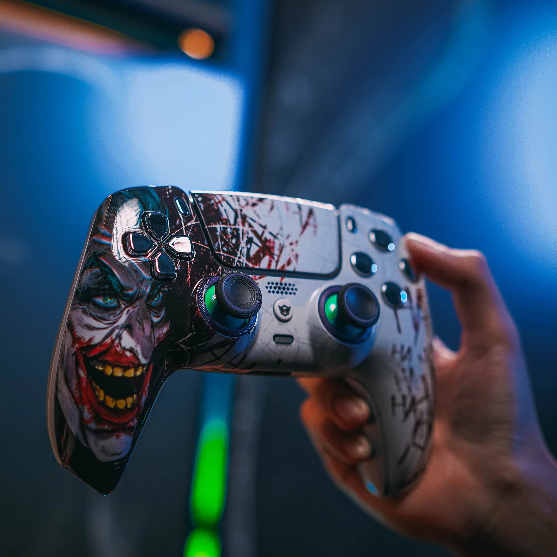 HEXGAMING ULTIMATE Controller with Hall Effect Joysticks for PS5, PC, Mobile - Clown Hahaha - Image 4