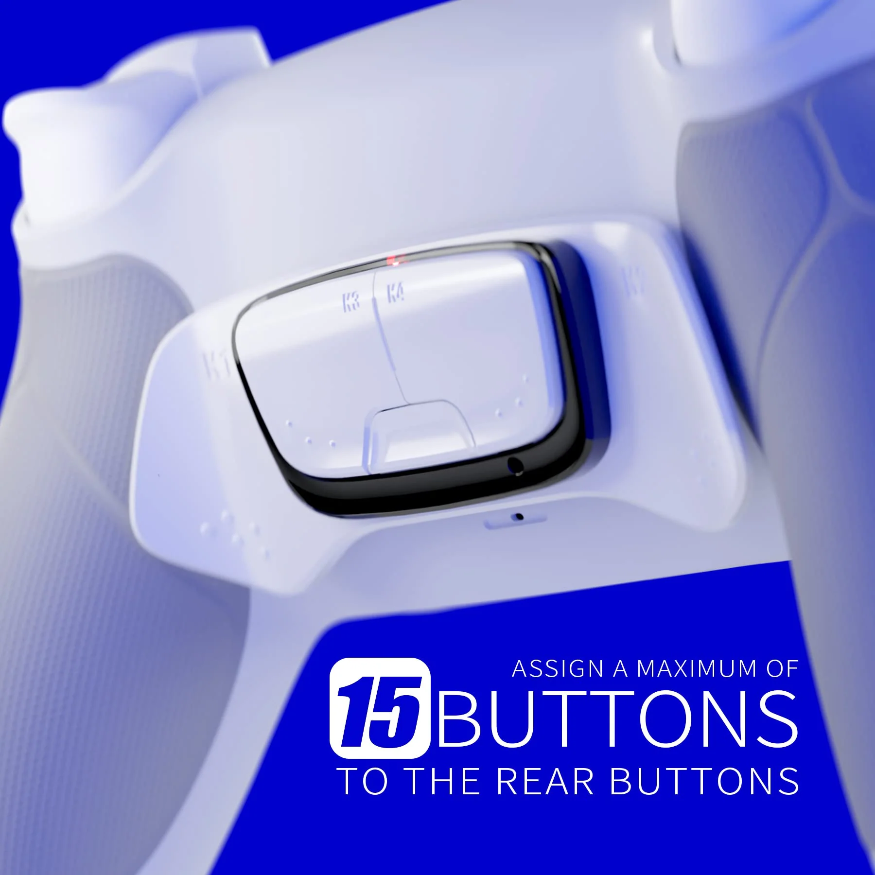 HEXGAMING ULTIMATE Controller with Hall Effect Joysticks for PS5, PC, Mobile - Winter Blossom - Image 4