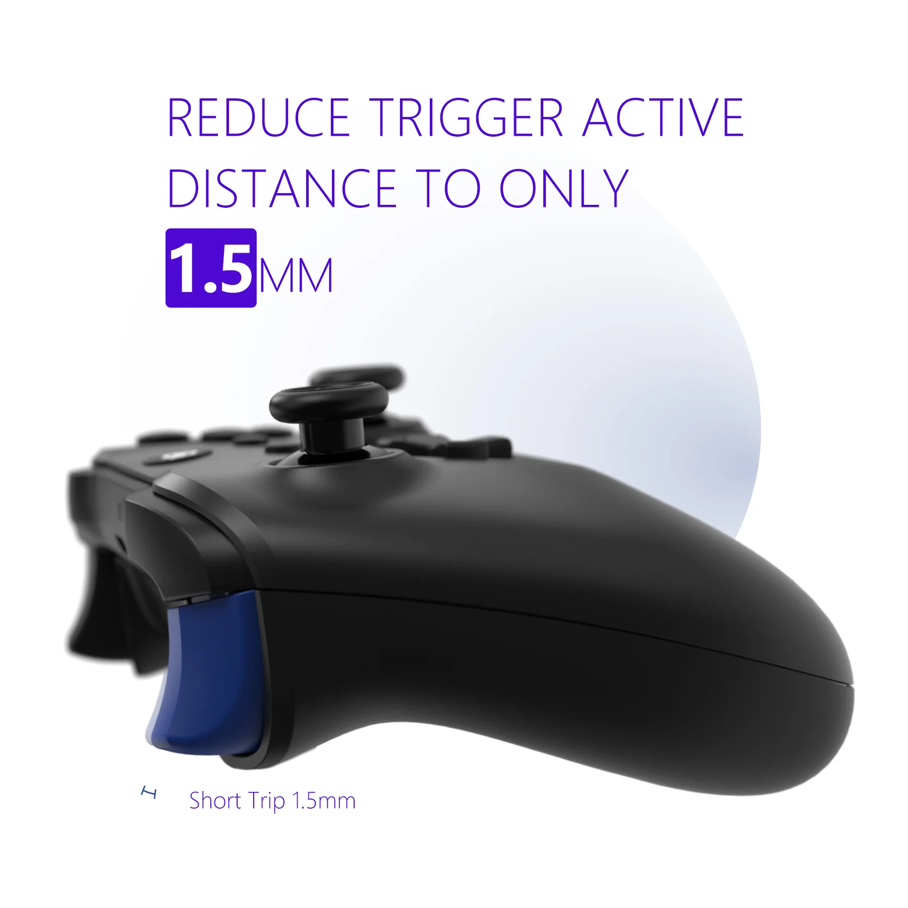 HEXGAMING ULTRA ONE Controller for XBOX, PC, Mobile-Cyber Plague ABXY Labeled - Image 6