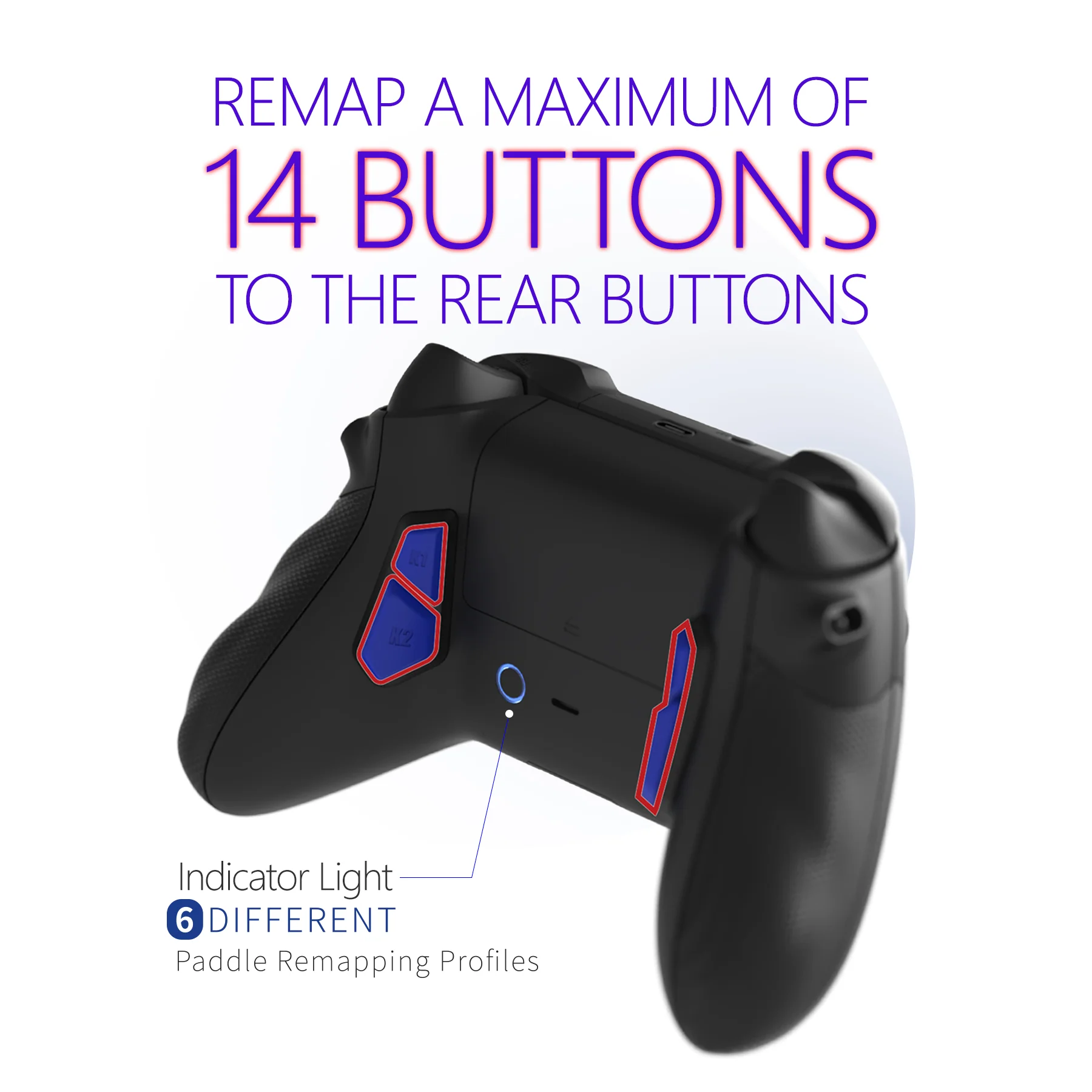 HEXGAMING ULTRA X Controller with TMR Joysticks for XBOX, PC, Mobile  - Blue Space Distortion - Image 5